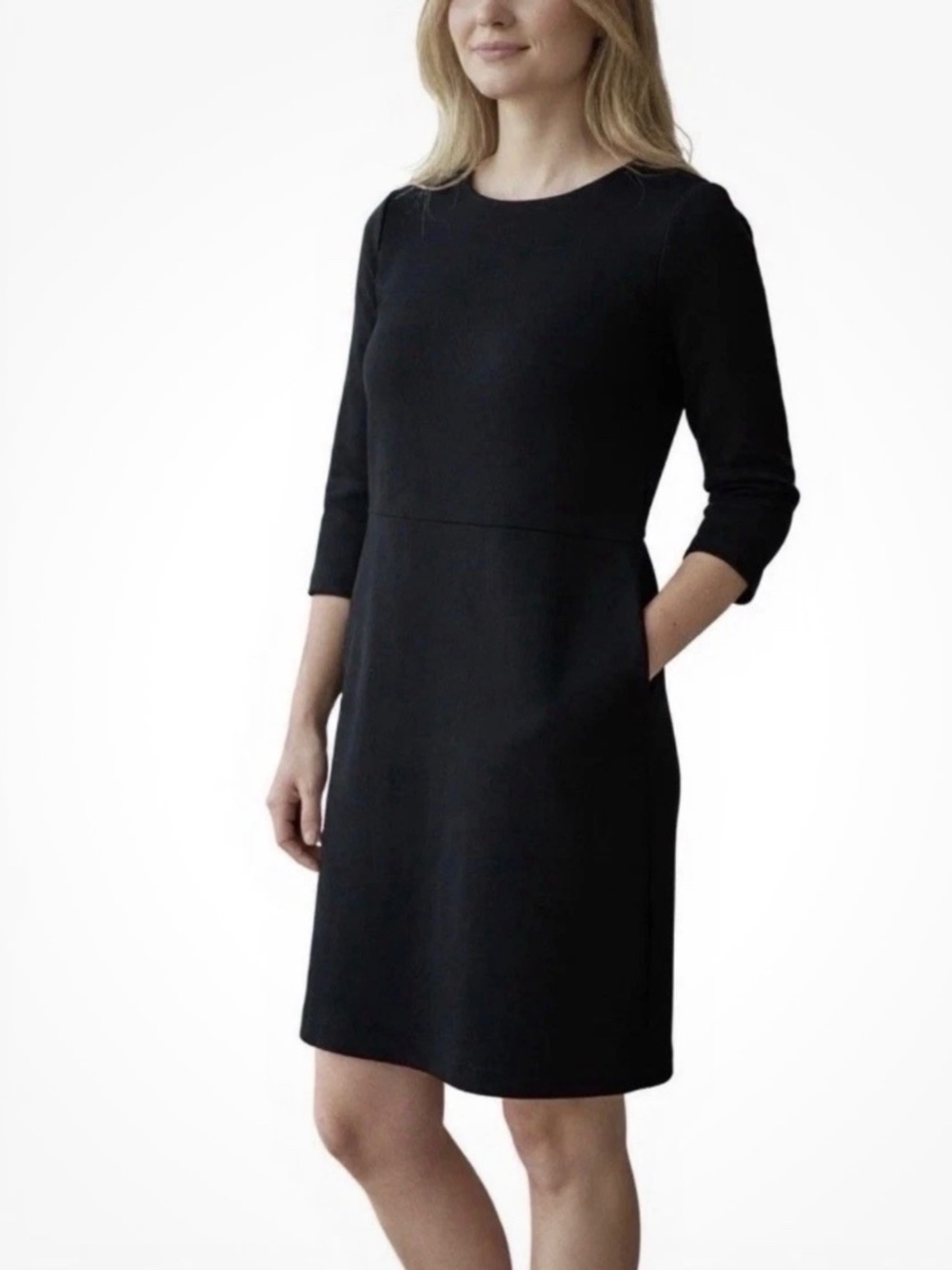 NWT Buffalo by David Burton Luxe Ponte Dress in Black Size S